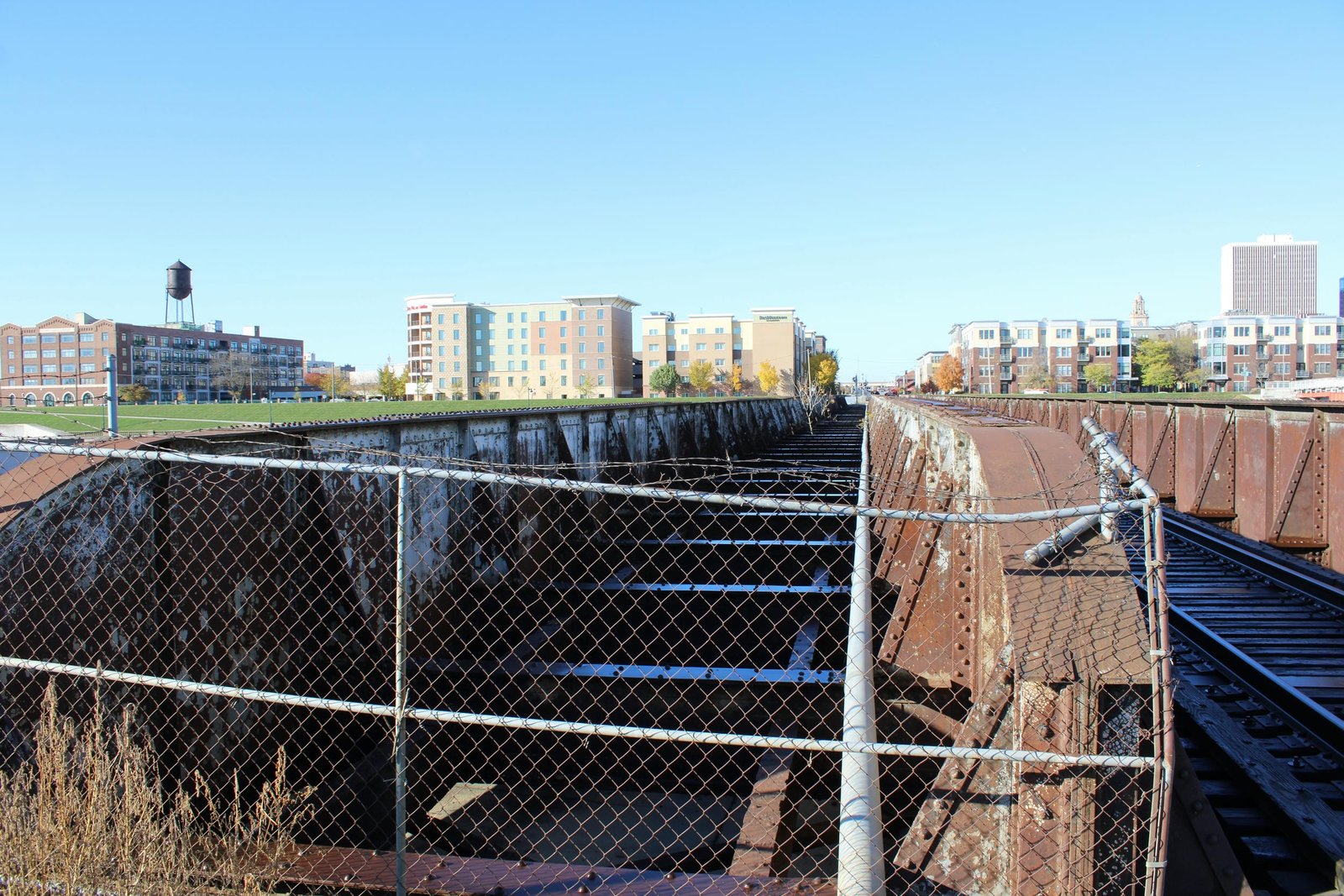 Looking east